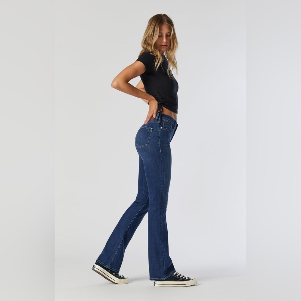 288-Mavi Molly straight mid rise dark demin jeans